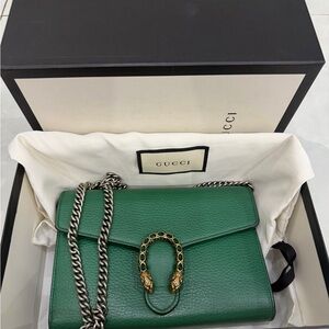 Gucci green Dionysus mini chain bag